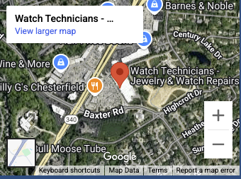 Jewelry & WristWatch Repair Chesterfield 2 chesterfield location maps link and get directions